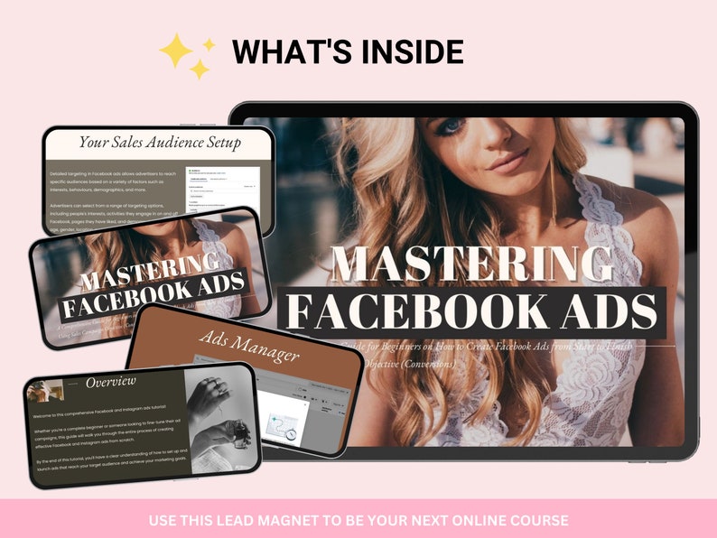 Mastering FACEBOOK ADS Guide with MRR, Done for You Course, Comprehensive Guide for Creating Effective Ad Campaigns, Resell Rights, Canva image 3