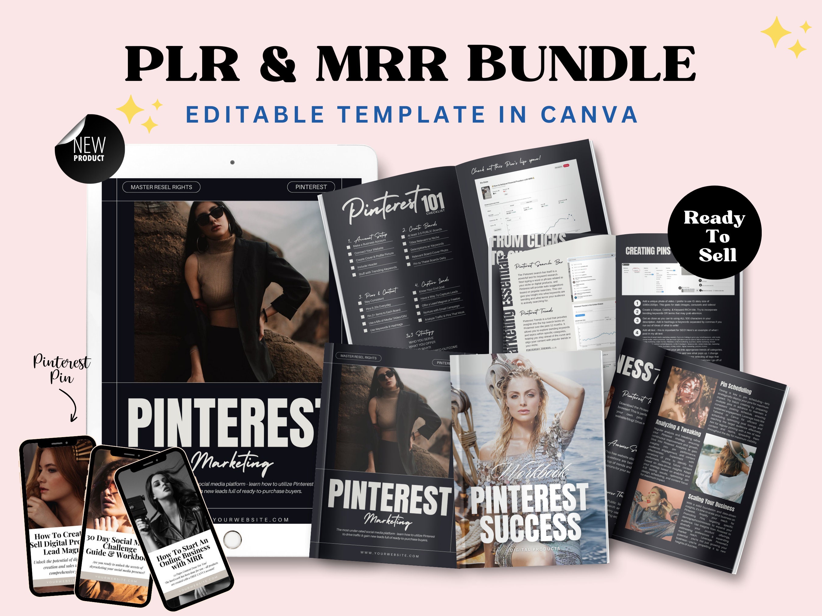 Pinterest Passive Income Done for You PLR MRR Digital Marketing Bundle ...