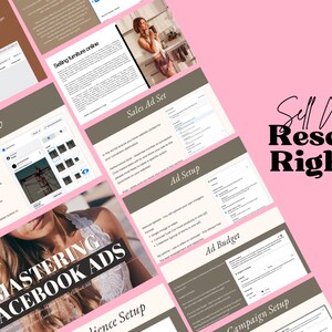Mastering FACEBOOK ADS Guide with MRR, Done for You Course, Comprehensive Guide for Creating Effective Ad Campaigns, Resell Rights, Canva image 2