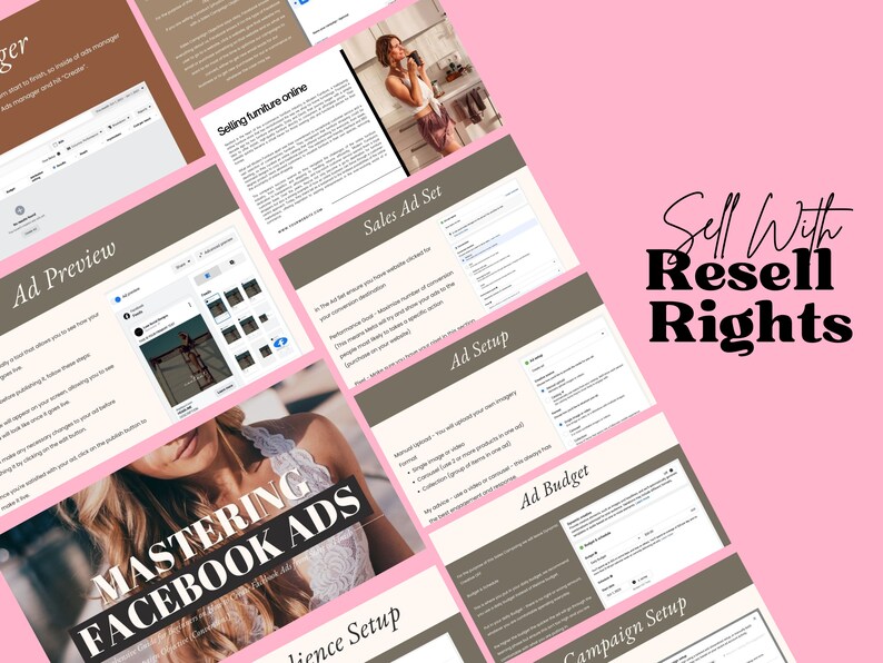 Mastering FACEBOOK ADS Guide with MRR, Done for You Course, Comprehensive Guide for Creating Effective Ad Campaigns, Resell Rights, Canva image 2