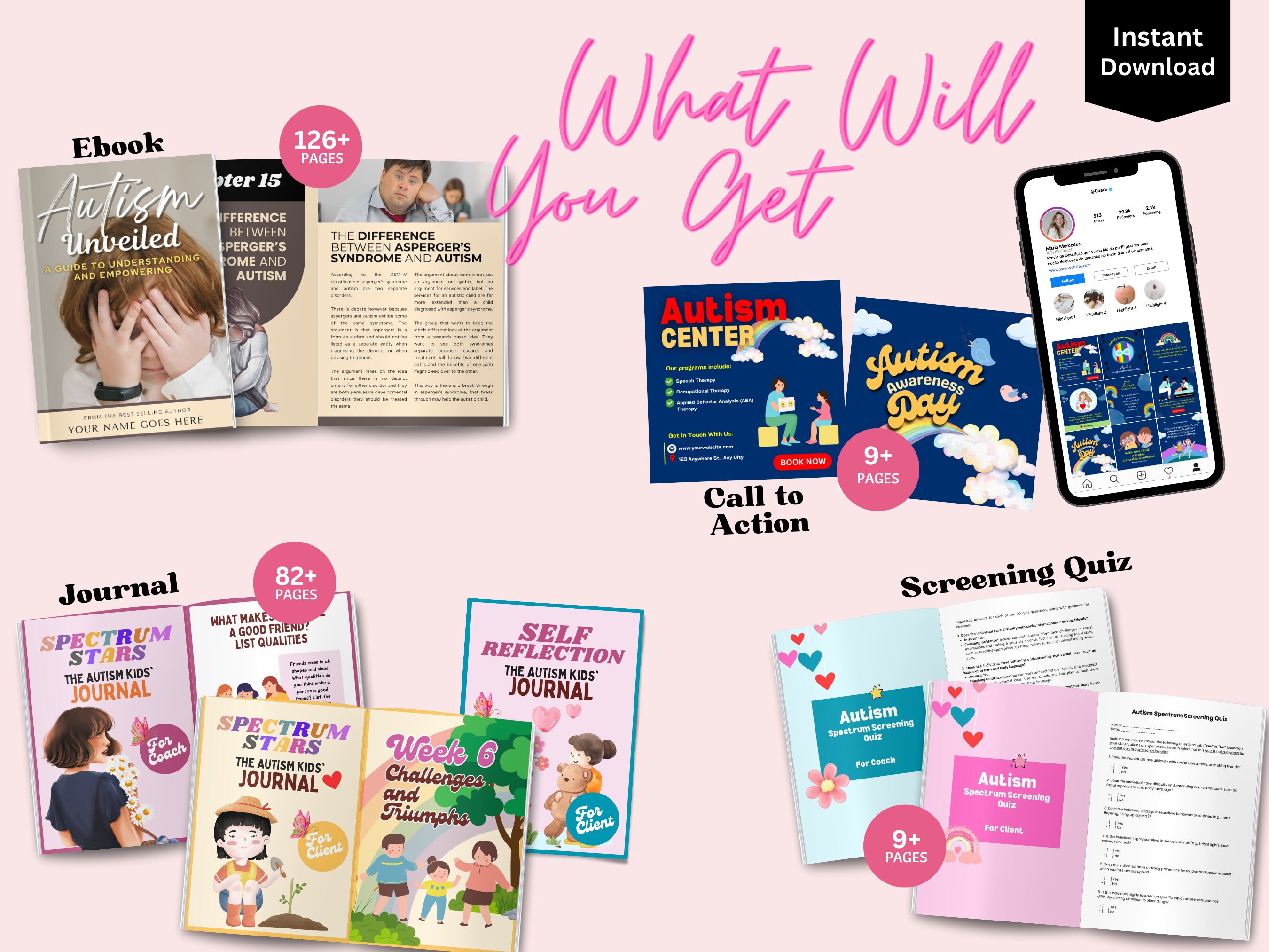 PLR Done for You Autism Unveiled Ebook Journal Quiz,plr Coaching Mental ...