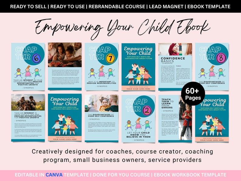 "Unlock your child's potential with our Canva-editable ebook workbook bundle. Boost confidence and decision-making skills. Perfect for parents and coaches. Sell and rebrand! #EmpowerKids"