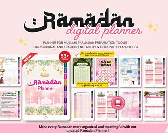 2026 Ramadan Planner, Islamic Planner, Digital Ramadan Journal, Muslim Productivity, Ibadah Tracker,Printable,Muslimah Planner,Quran Tracker