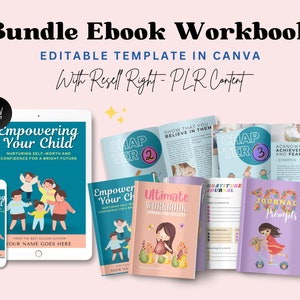 "Empower your child's future with our editable ebook workbook bundle - nurturing self-worth and confidence. Perfect for parents, educators, and coaches. #Parenting #Education"