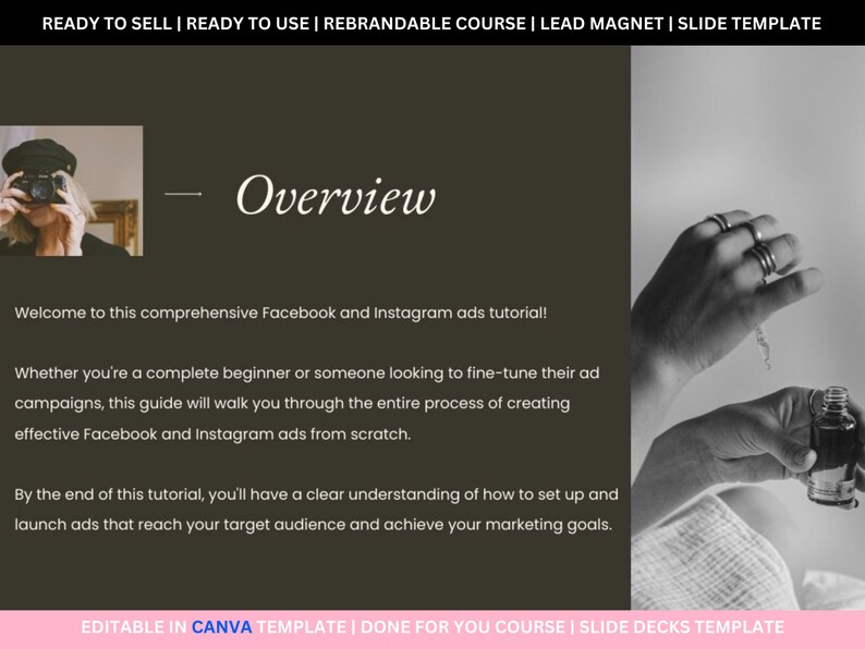 Mastering FACEBOOK ADS Guide with MRR, Done for You Course, Comprehensive Guide for Creating Effective Ad Campaigns, Resell Rights, Canva image 4