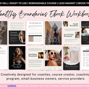 MRR Done for You Healthy Boundaries Ebook Workbook, Boundaries ...