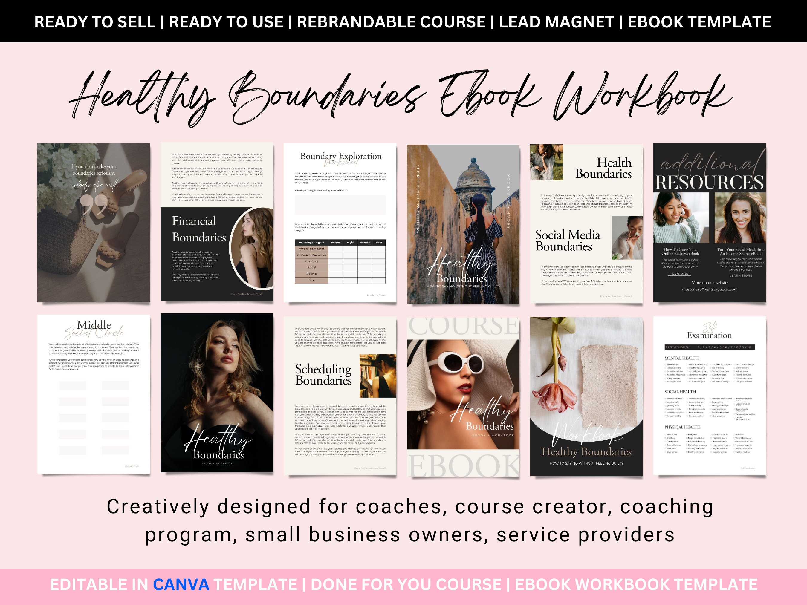 MRR Done for You Healthy Boundaries Ebook Workbook, Boundaries ...