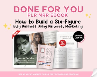 Etsy and Pinterest Marketing Strategy PLR MRR, Done For You Course, Passive Income, Digital Marketing, Content Strategy, How to Make Money