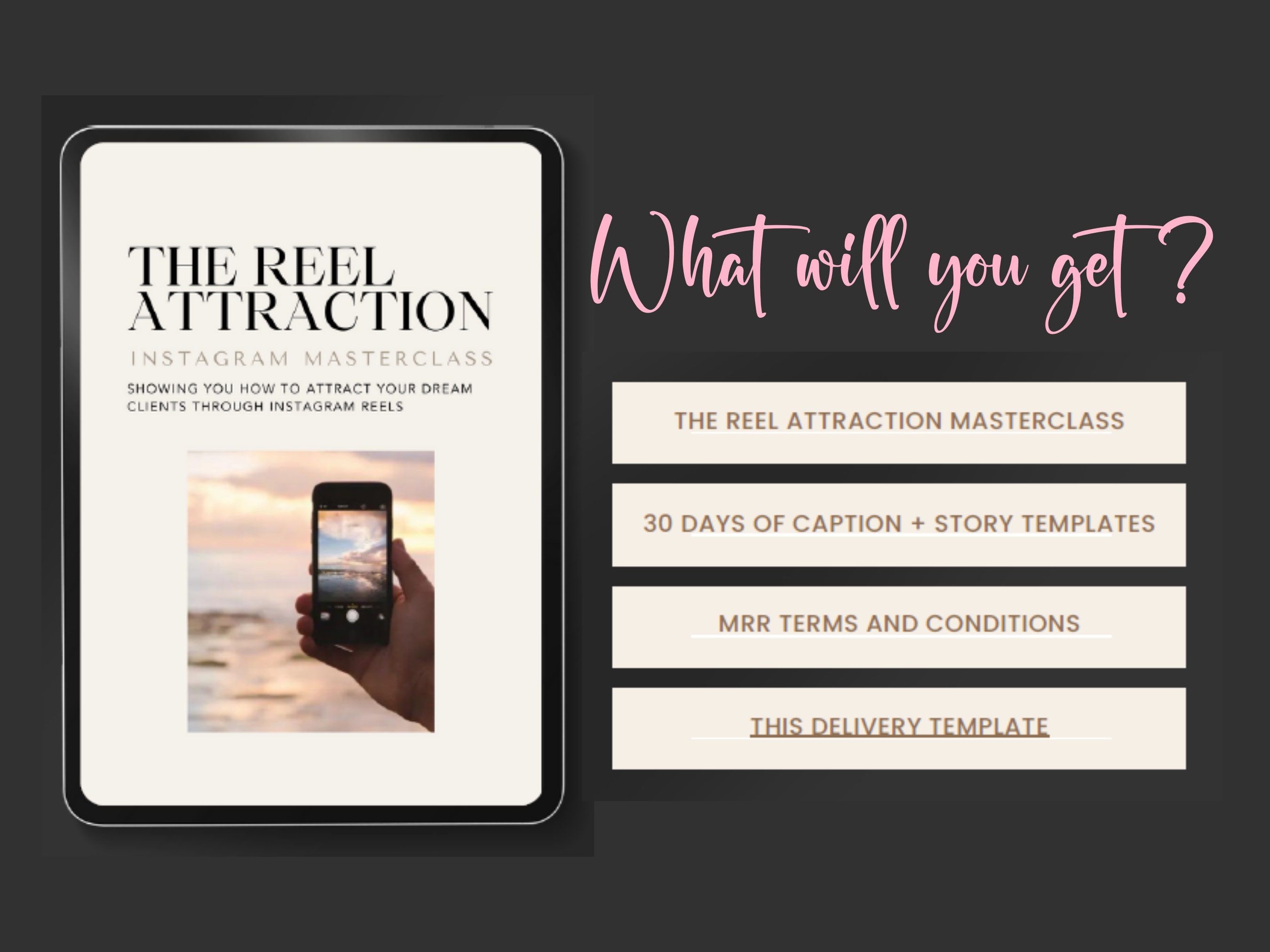 Done for You Reel Attraction Instagram Masterclass With Master Resell ...