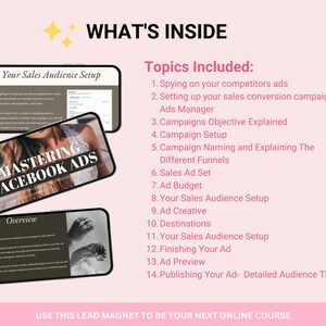 Mastering FACEBOOK ADS Guide with MRR, Done for You Course, Comprehensive Guide for Creating Effective Ad Campaigns, Resell Rights, Canva image 7