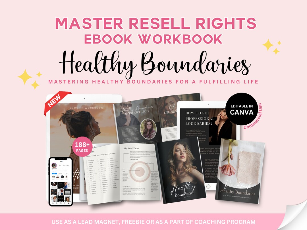 MRR Done for You Healthy Boundaries Ebook Workbook, Boundaries ...