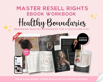 MRR Done For You Healthy Boundaries Ebook Workbook, Boundaries worksheet, Coaching Toolkit, Personal Growth, Boundary Setting, Relationship