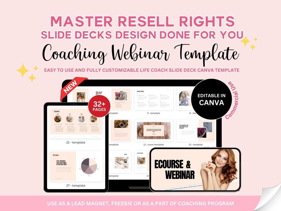 MRR Resell Coaching Webinar Template, Coaching Slide Deck Template ...