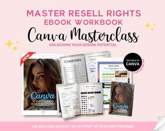 MRR Resell Canva Masterclass Ebook, Done for You Course, Lead Magnet Ebook, PLR Coaching Toolkit, Digital Product Business, How to Use Canva