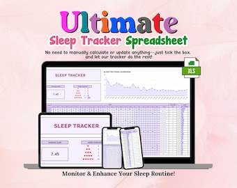 Printable Sleep Journal, Sleep Tracker, Mood Tracker, Sleep Log, Sleep Spreadsheet, Sleep Schedule Printable Kit, Sleep Chart Printable Set