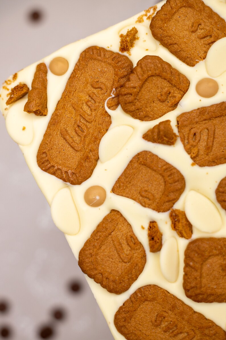 Giant Belgian White Chocolate Biscoff Slab Biscoff Block Etsy