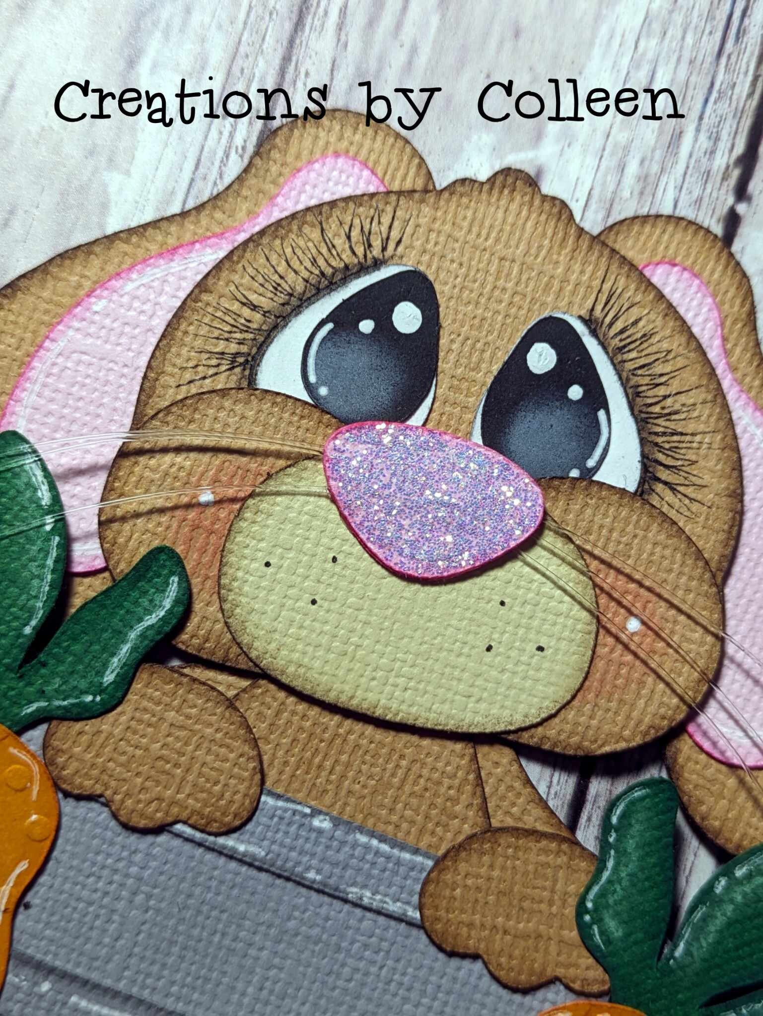 Easter Premade Paper Piecing Bunny Carrots for Scrapbooking Cards ...