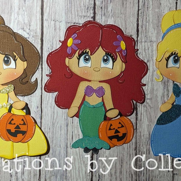 Princess Costume Dress-Up Halloween Girls Scrapbooking Paper Piecing Albums Creations by Co11een