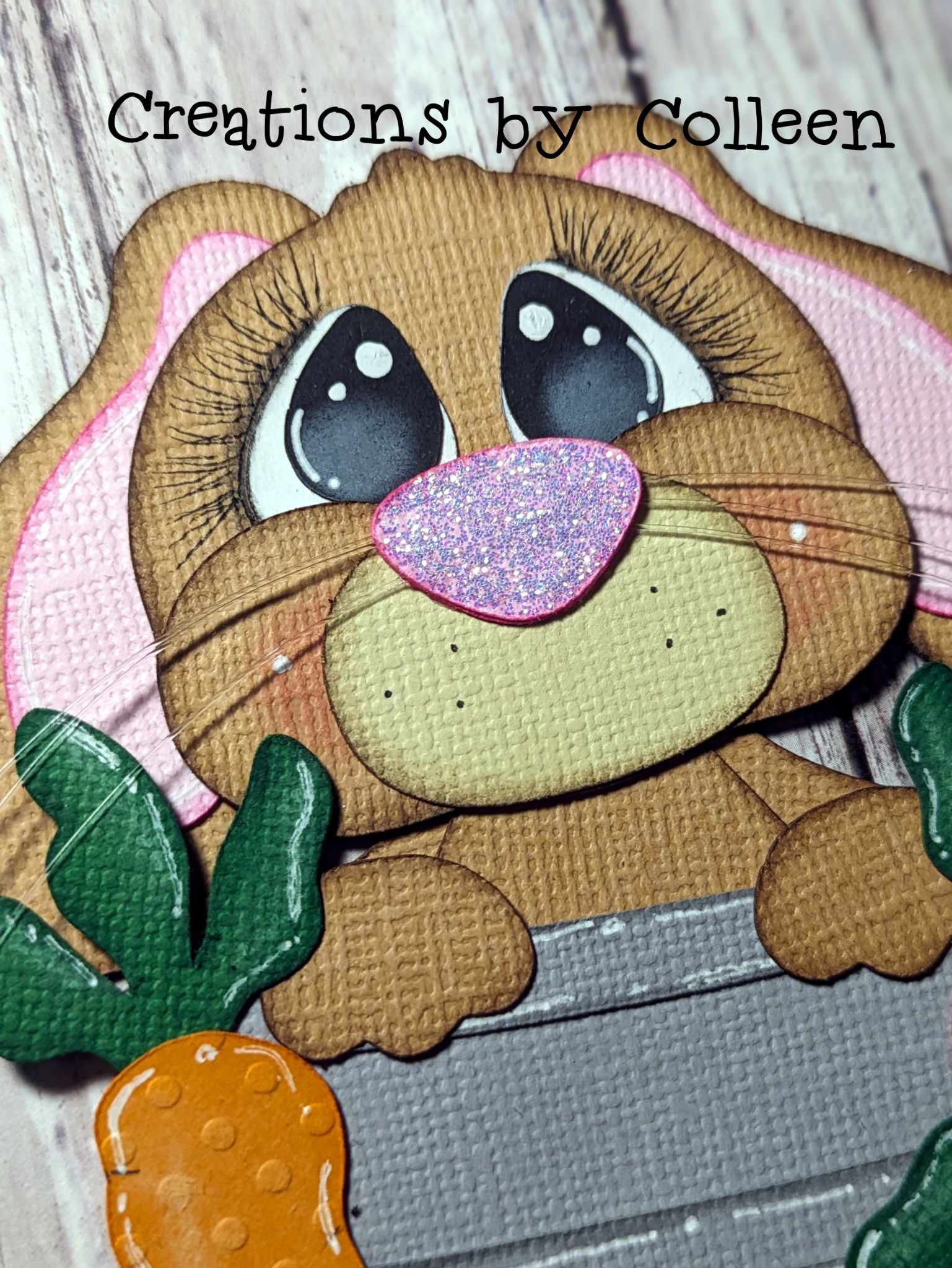 Easter Premade Paper Piecing Bunny Carrots for Scrapbooking Cards ...