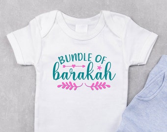 Muslim baby onesie, Clothes for muslim baby girl, Pakistani baby outfit, Islamic clothing, Infant muslim boy bodysuit, Toddler eid clothes.
