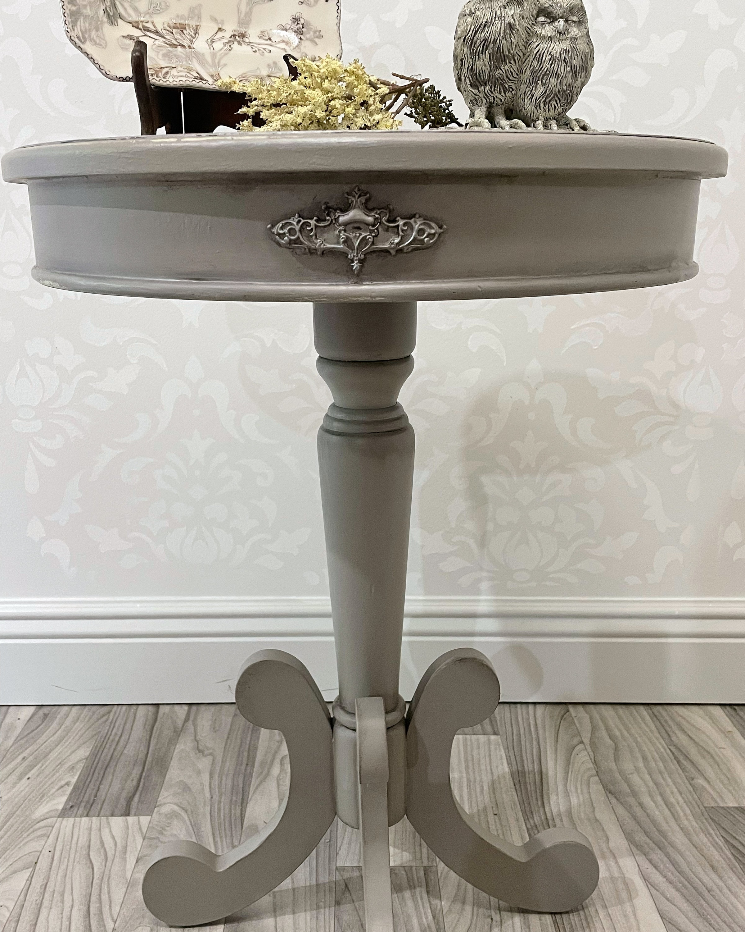 Shabby Chic Round Table Etsy