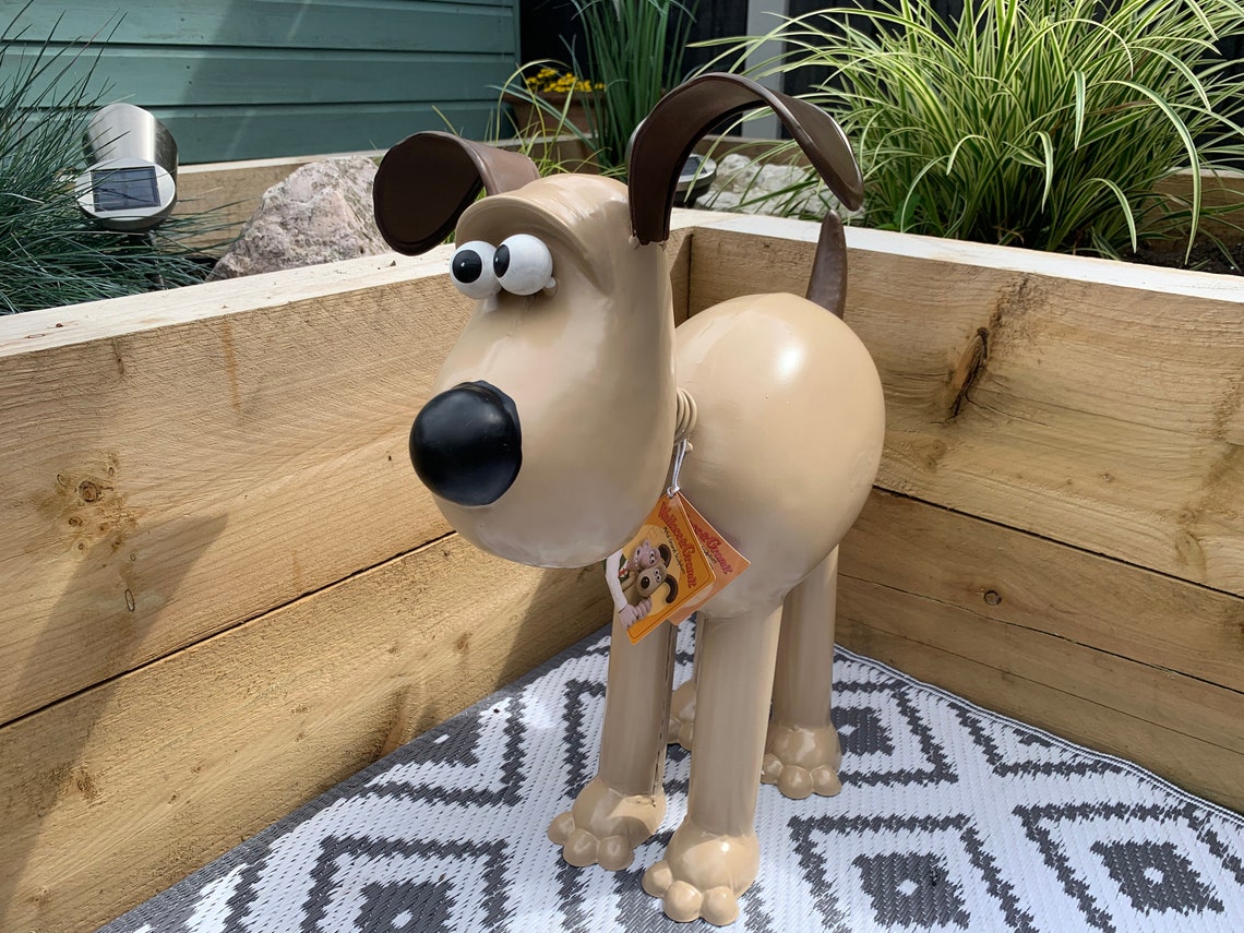 Gromit wallace and Gromit Metal Garden Sculpture Etsy