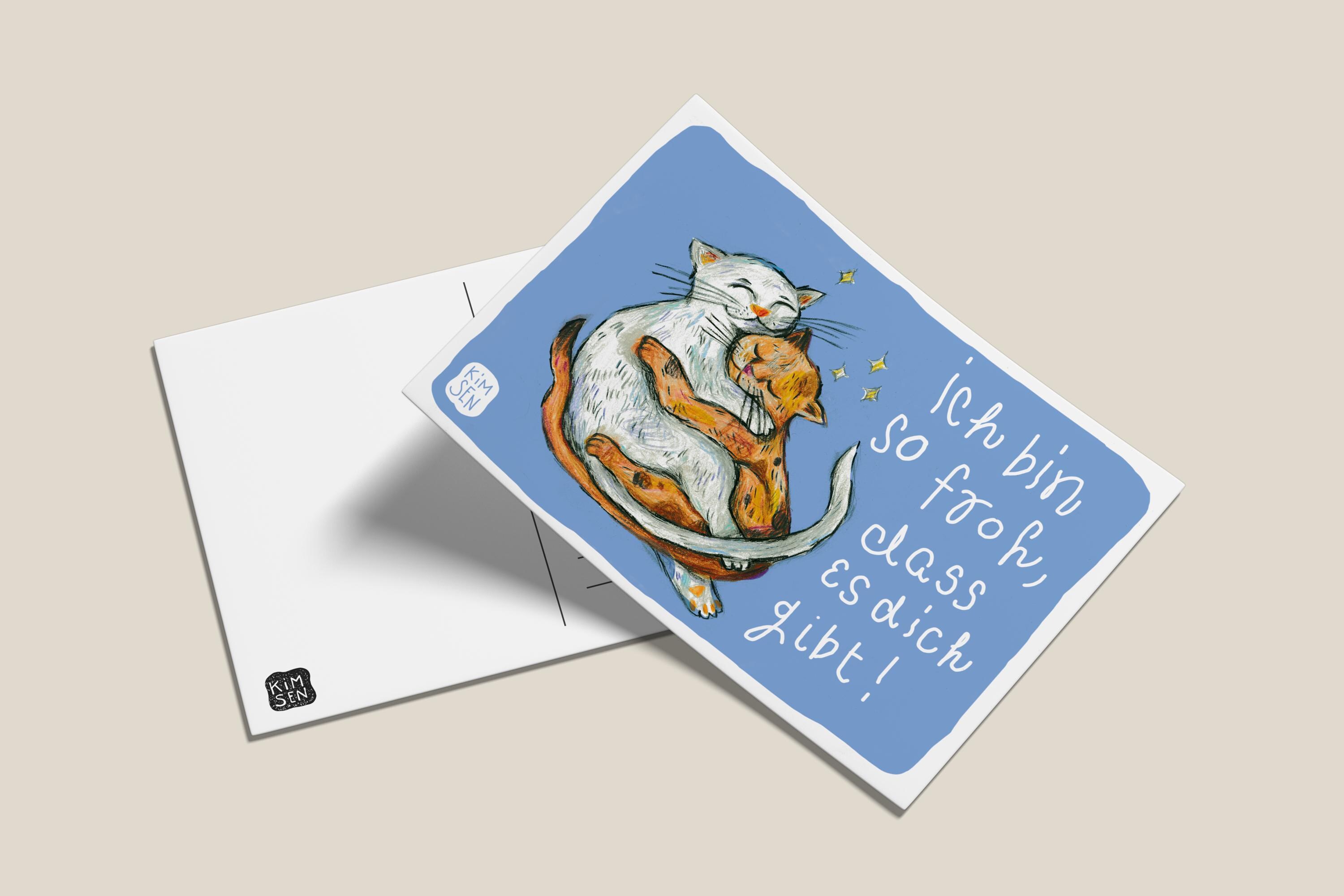 Card Friendship Cats