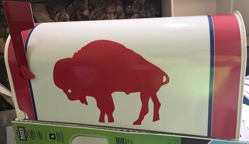 JUMBO Buffalo Bills Throwback Mailbox JUMBO Buffalo Bills Throwback Mailbox
