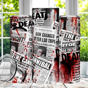 20 oder 30oz true crime tumbler