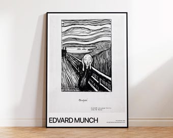 Impresión de El Grito de Edvard Munch: Arte expresionista (Descarga digital)