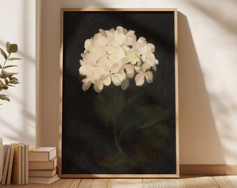 Vintage Hydrangea Wall Art Printable, French Country Floral Decor (Digital Download)