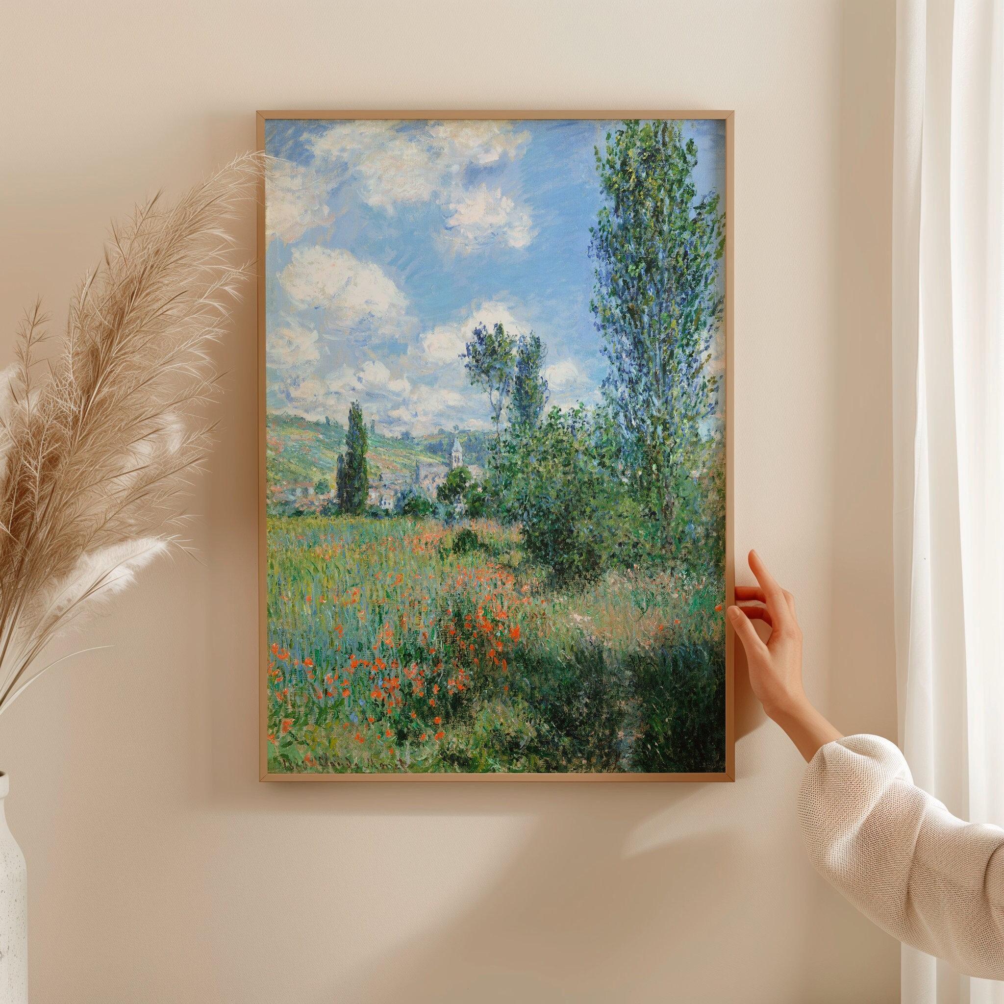 モネ「ヴェトゥイユの眺望」風景画：印象派の名作（デジタル