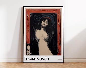 エドヴァルド・ムンクの絵画「マドンナ」（1895年）、ヴィンテージ