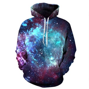 Galaxy stars Hooded hoodie new cloth winter jacket Hooded hoodie gift