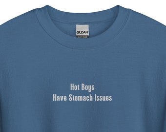 Hot Boys Have Stomach issues Unisex Sweatshirt
