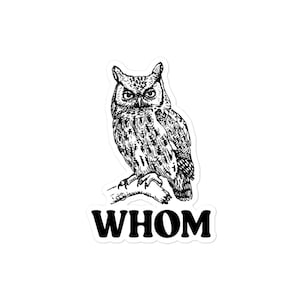 Eule Whom Sticker