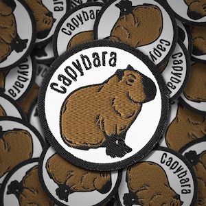 Capybara Embroidered patches