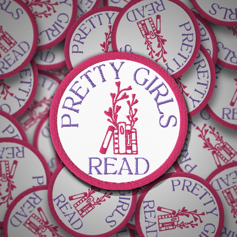 Pretty Girls Read, Library Bookshop Patch, Bookworm Spicy Reader ...