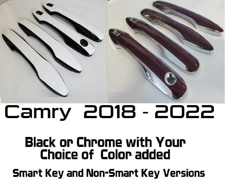 Glossy Black Door Handle Cover Overlay For 2014-2019 Kia Soul (Non-Smart Key Models)