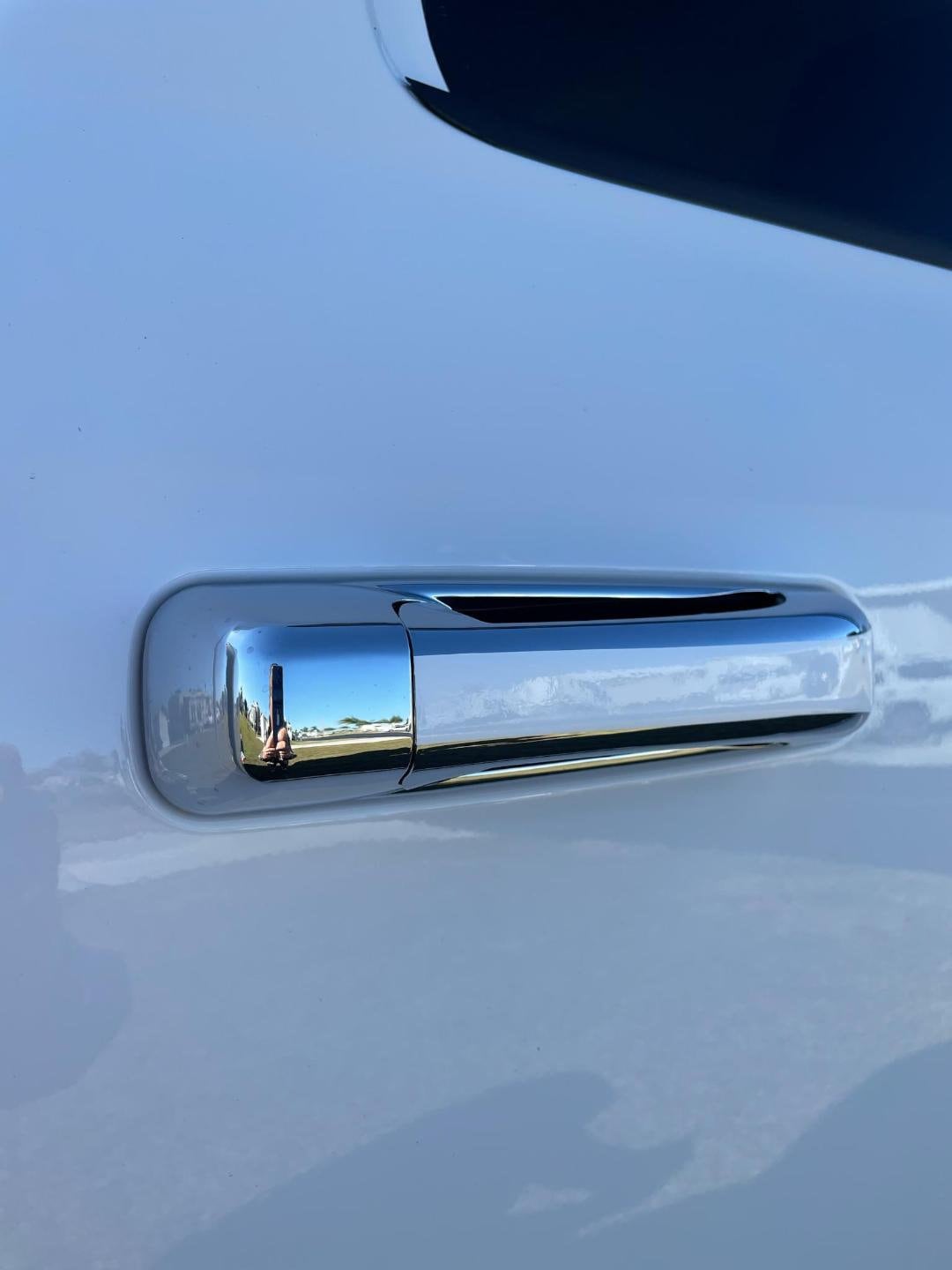 Carbon Fiber Exterior Door Handle Decor Cover Trim For Dodge RAM 1500 2010-2017