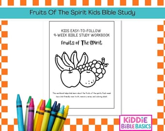 Printable Fruit of the Spirit Bible Study for kids, Fruits of the Spirit Sunday School Lesson, Christian Preschool Printables, Bible Study
