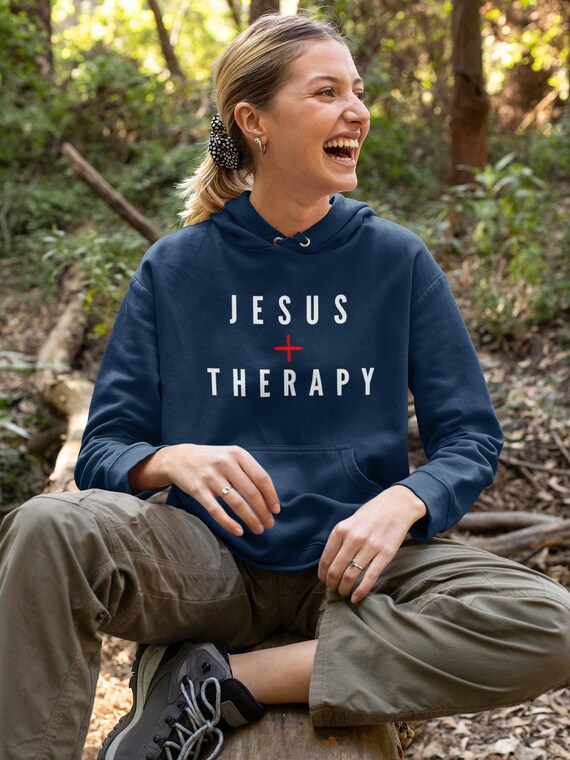 jesus and therapy hoodie