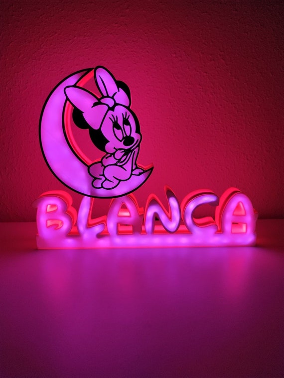 Lampada del mouse Minnie / lampada personalizzata / regalo