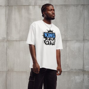 King of the Gym Pump Cover - Oversized heavyweight t-shirt