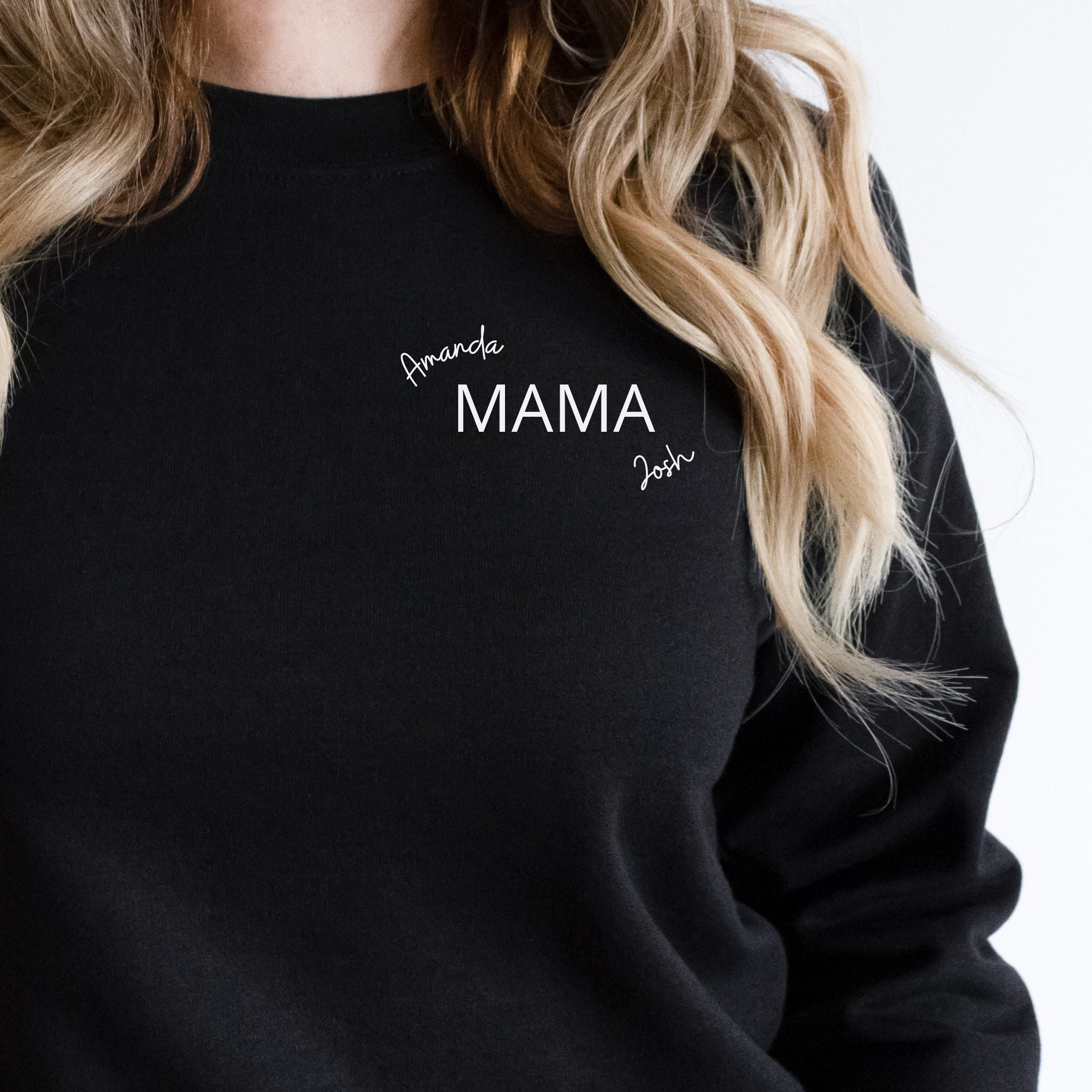 Mama Sweatshirt Personalized with Your Child's Name(s)! Kid's…