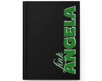 Diário de capa dura personalizado inspirado em Links, diário de amizade Black Links, ideias para presentes da The Links Incorporated, diário de gratidão