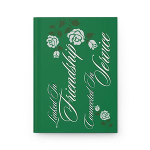 Links Inspired Linked in Friendship Connected in Service Hardcover Journal Matte