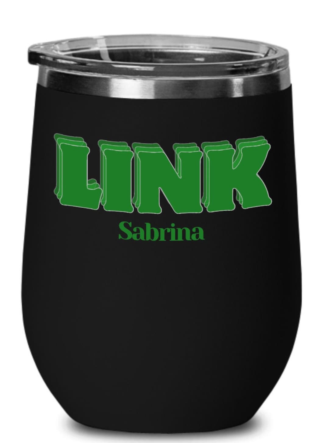Personalized Black Links Incorporated Inspired Wine Tumbler, Links Inc Paraphernalia, to