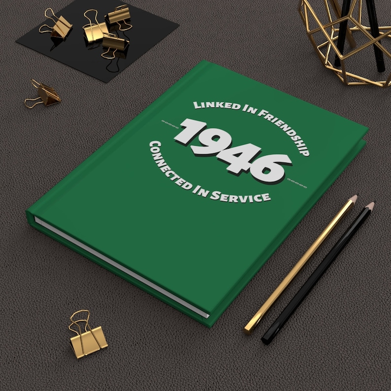 The Links Incorporated Inspired Linked in Friendship Connected in Service Hardcover Journal