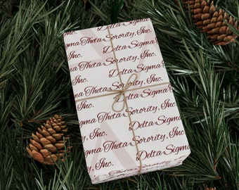 Delta Sigma Theta, Inc. inspired Gift wrapping paper,  DST Gifts, The Divine Nine, 1913 Gift Wrapping, Welcome to the Sisterhood